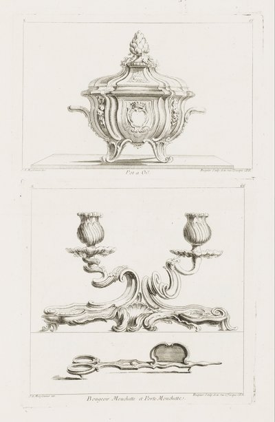 Oil Pot, Terrine, 5th Plate by Juste Aurèle Meissonnier